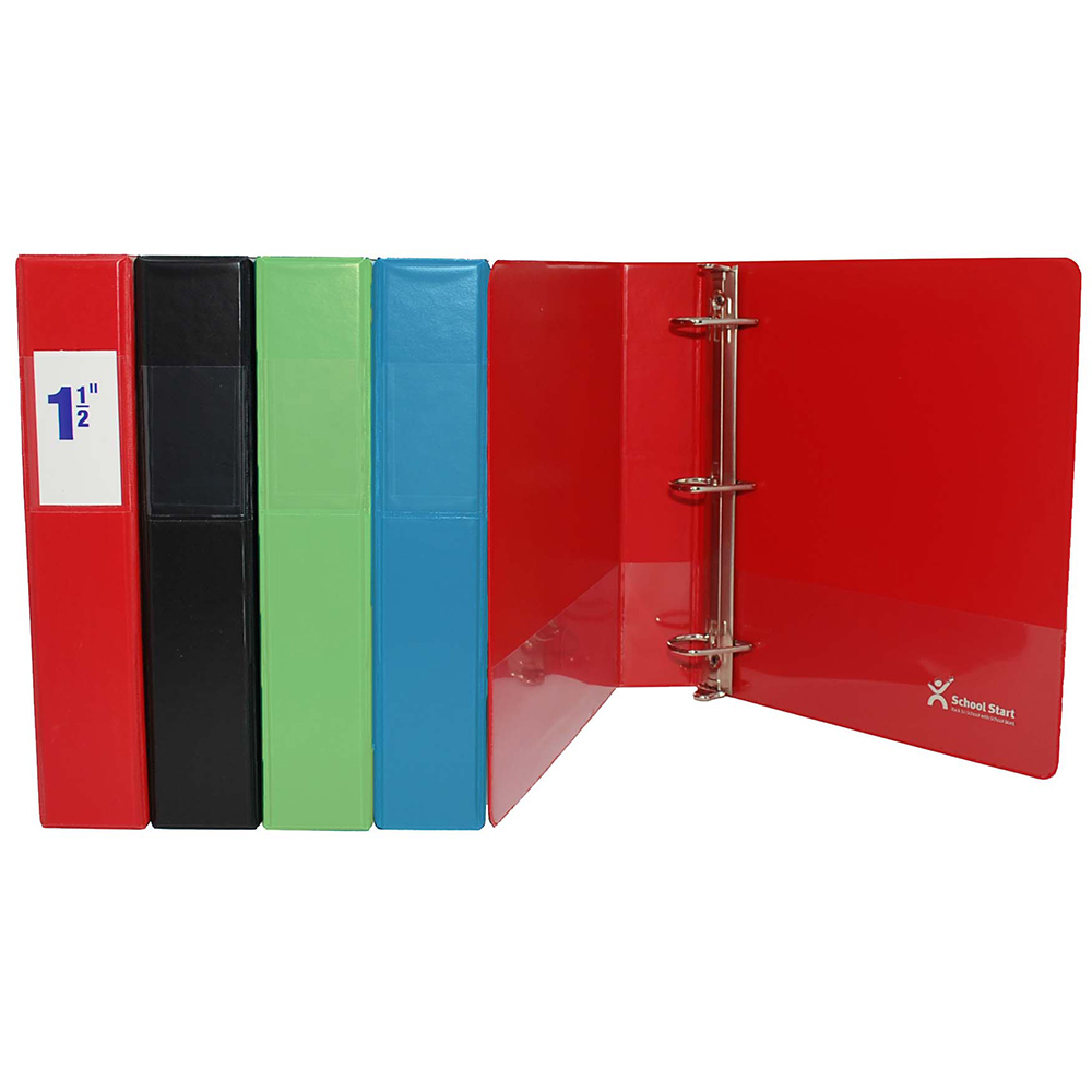 School Start D-Ring Binder (1.5", Assorted)